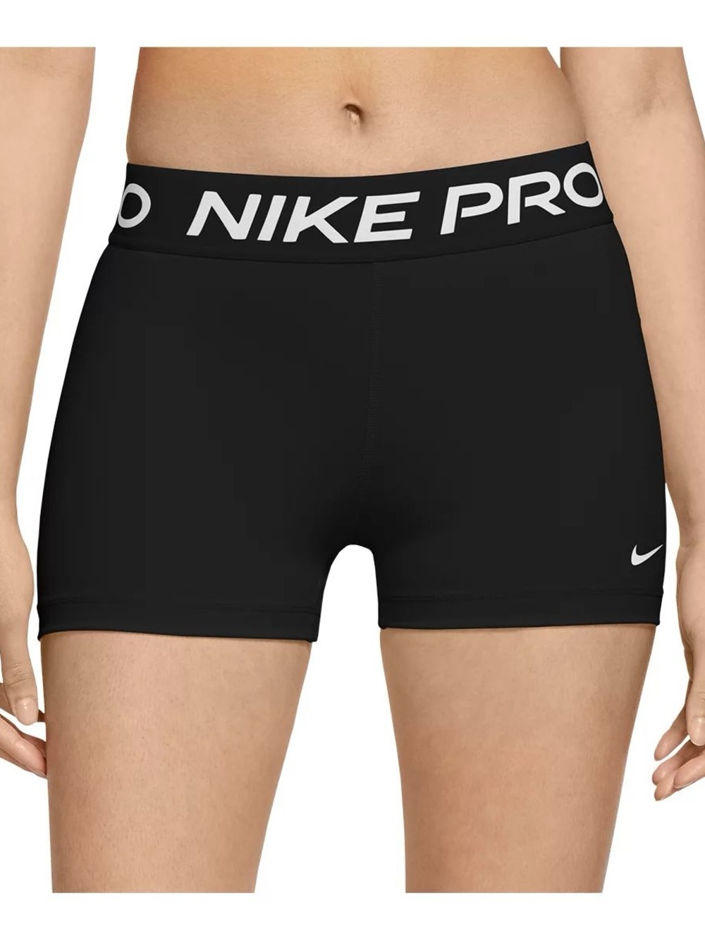 Black Nike Pro Compression Shorts Mid Rise